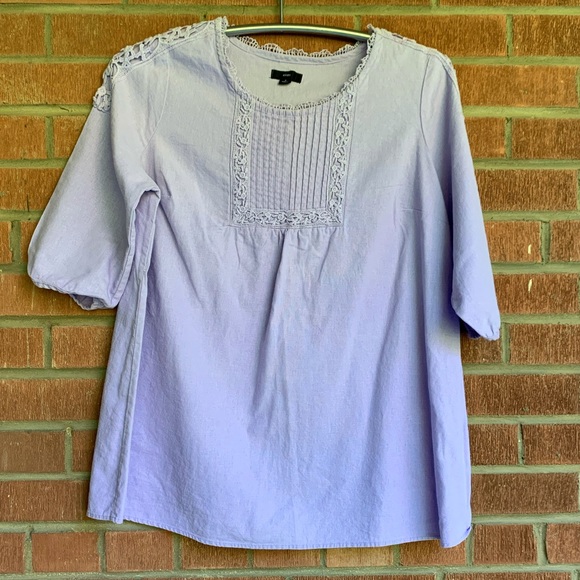 NWOT🍋 lilac linen top - Picture 1 of 5